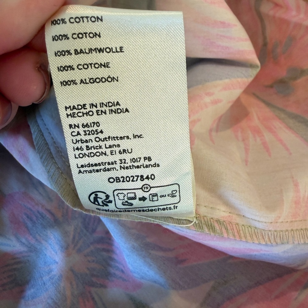 NWOT Free People Rainforest Cotton Mini Dress Women’s Medium - Picture 8 of 8